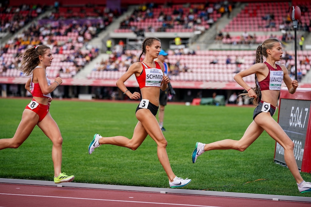 Tabea Schmid im 3000m Finale der U20-EM | © ÖLV / Coen Schilderman