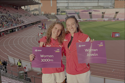 Tabea Schmid und Leonie Zoé Haller bei der U20-EM in Tampere | © Privat / Stefan Schmid